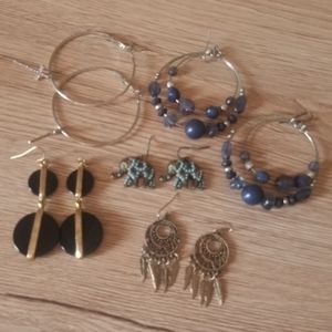 Set of 5 earrings